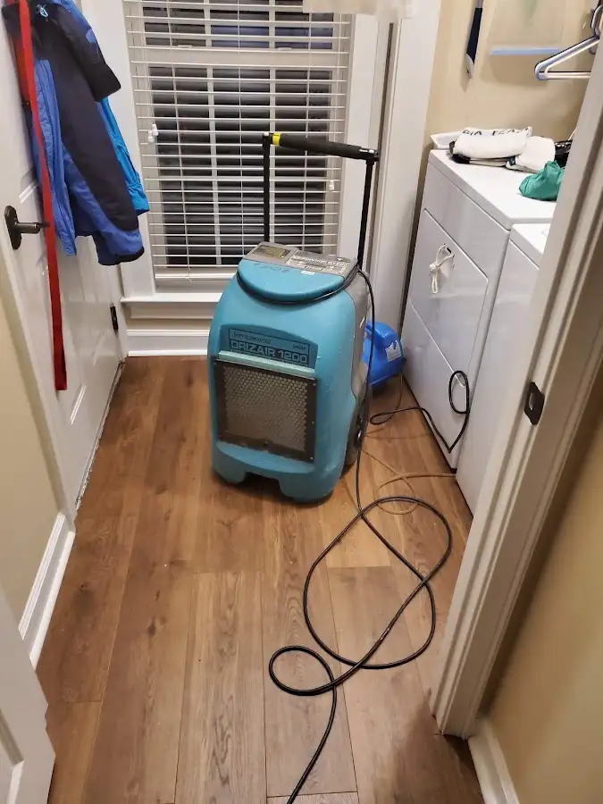 Commercial dehumidifier deployed for Flood Damage Cleanup in Wickliffe